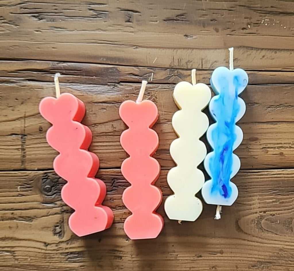 Heart candle Pillar