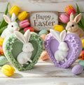 Bunny-Heart Easter Candle